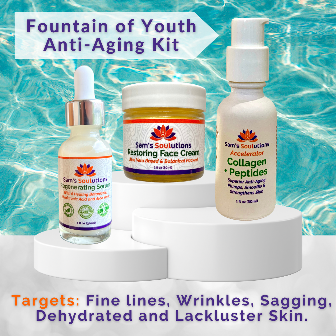 Fountain of Youth Anti-Aging Kit – Sam's Soulutions Plant-Based Skincare